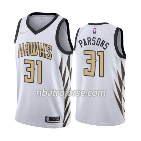 Män Atlanta Hawks Tröja Chandler Parsons 31 2019-20 Nike Vit City Edition Swingman